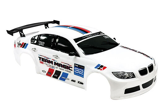 Team Magic Karosserie - 1/10 Touring / Drift - 190mm - Lackiert - keine Löcher - 320 Weiß / TM507509A-320T