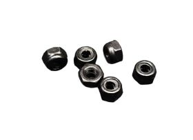 CRC M3 Mini Alu-Stoppmuttern schwarz (6) / CRC1497