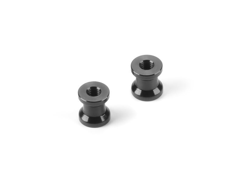XRAY ALU MOUNT 6.0MM WITH M2.5 THREAD - BLACK (2) / XRA376380