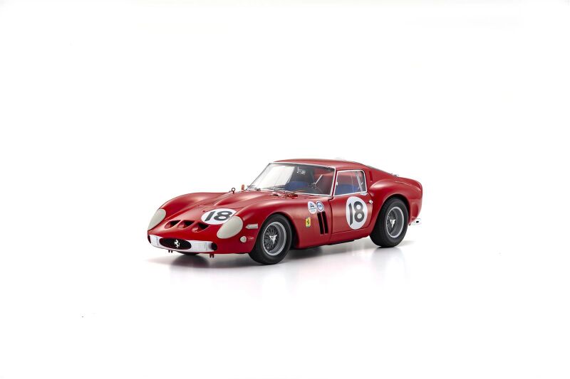 Kyosho 1:18 Ferrari 250 GTO Daytona 3H 1st OA 1963 Nr.18 / KS08438F