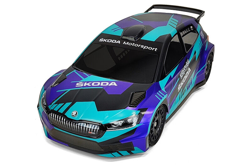 BittyDesign SKODA Fabia RS Rally2 Clear Body 1/10 Rally 190mm, Hard 1,2mm (wing included)