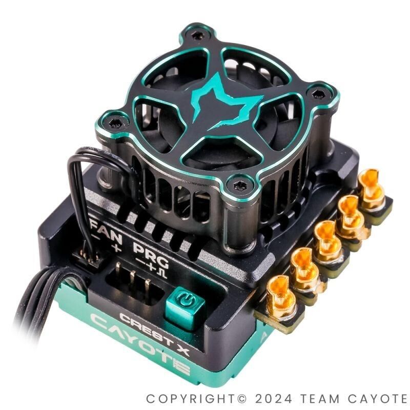 Team CAYOTE Racing ESC CREST X, 160A/1100A 2-3S Lipo BEC 6.0V/7.4V, 5A / CAA11001