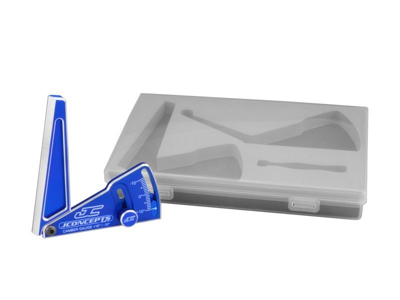 Jconcepts Aluminum camber gauge, 85mm blue / JC-2283-1