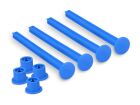 Jconcepts 1/8th off-road tire stick holds 4 mounted tires blue 4pc. / JC-2431-1