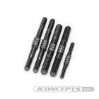 Jconcepts Fin Titanium turnbuckle set stealth black, 5pc. / JC-2507-2