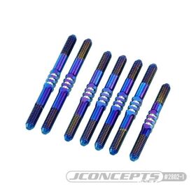 Jconcepts 3.5mm Fin Titanium turnbuckle set, burnt blue...