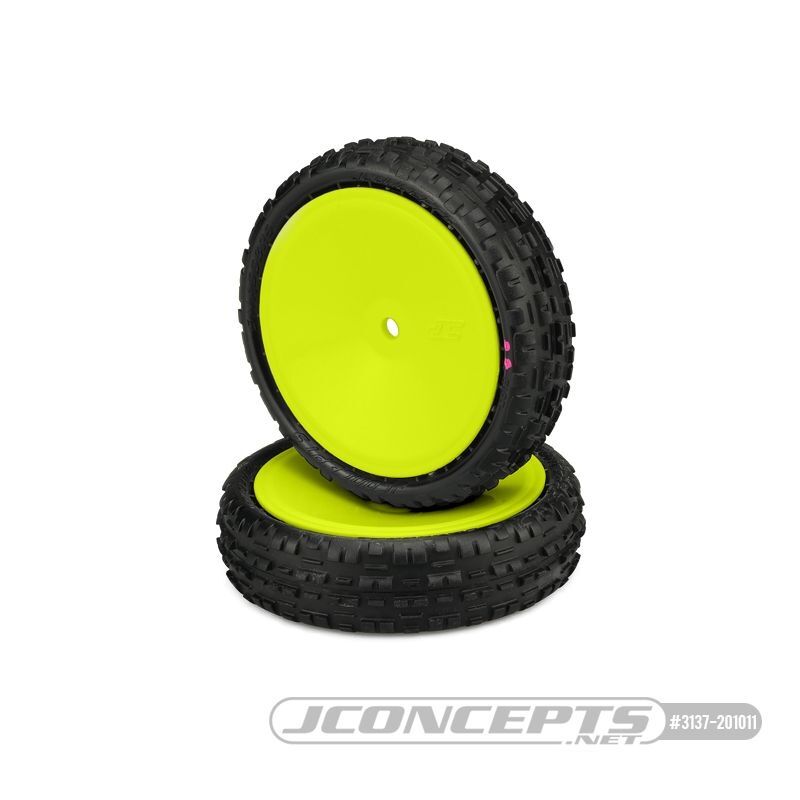 Jconcepts Swaggers, pink compound pre-mounted on 3376Y wheels / JC-3137-201011