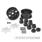 Jconcepts Dragon 2.6 mega truck wheel w/ adaptors, discs black 2pc. / JC-3379B