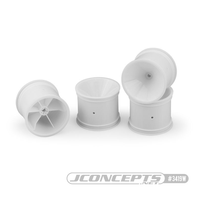 Jconcepts Mono, rear (3/16 axle) wheel white, 4pc. / JC-3419W