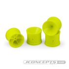 Jconcepts Mono, rear (3/16 axle) wheel yellow, 4pc. / JC-3419Y