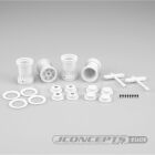 Jconcepts Tribute Truck wheel w/ accessories (white) 4pc. / JC-3442W