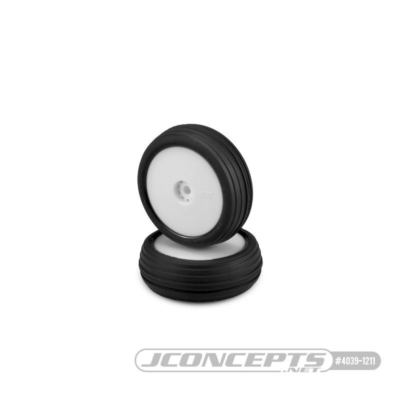 Jconcepts Hawk green compound pre-mounted, white wheels front / JC-4039-1211