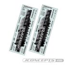 Jconcepts CE precut chassis protective sheet, 2pc / JC-5009