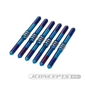 Jconcepts 3.5 x 48mm Fin Titanium turnbuckle, 6pc. Burnt...
