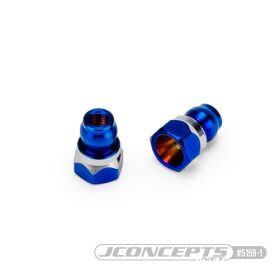 Jconcepts Fin titanium front stand-off, burnt blue 8mm /...