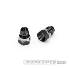 Jconcepts Fin titanium front stand-off, stealth black 8mm / JC-5159-2