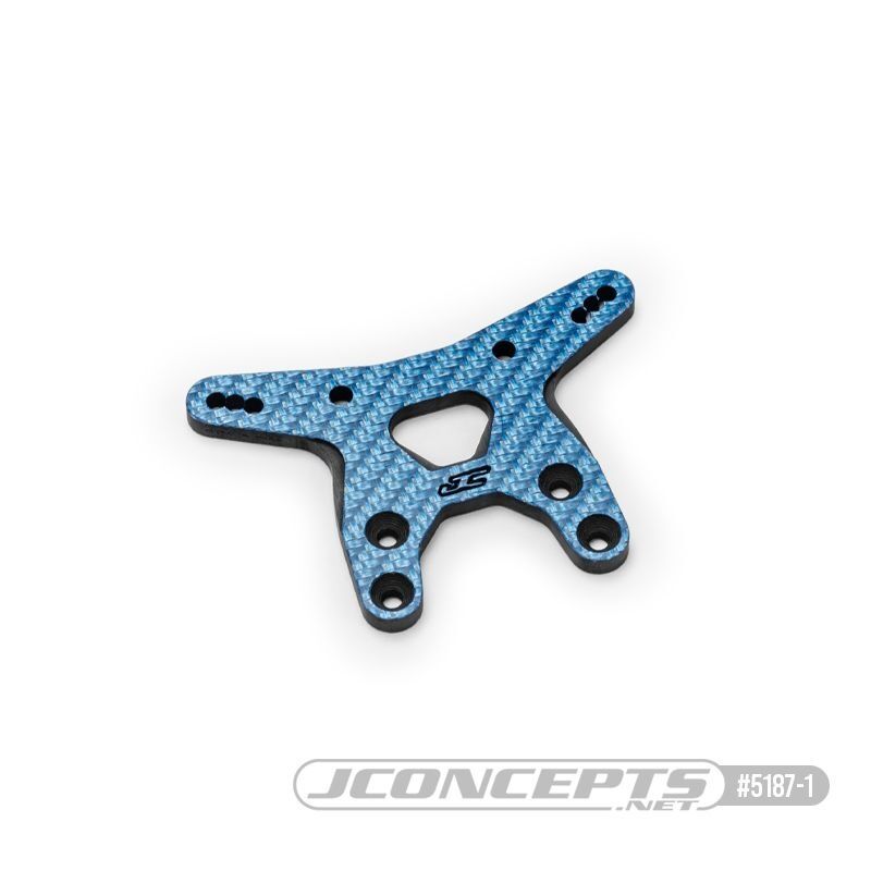 Jconcepts Carbon fiber front shock tower blue / JC-5187-1