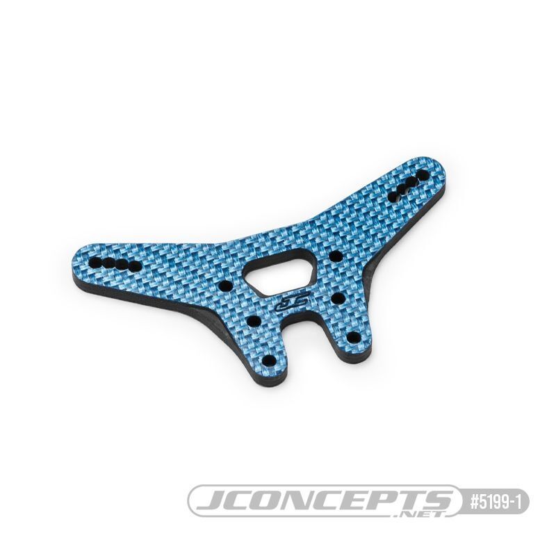 Jconcepts Carbon fiber rear shock tower blue / JC-5199-1