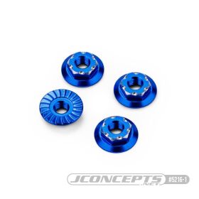 Jconcepts 7mm low-profile aluminum wheel nut blue, 4pc /...