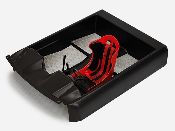 BittyDesign Clear interior for RR-baja/ultra 1/10 Rock Crawler body, Pre-Cut