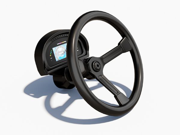 BittyDesign Steering wheel for RR-baja/ultra 1/10 Rock Crawler interior cockpit