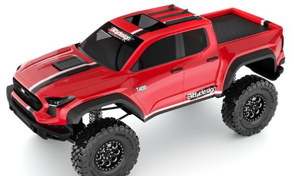 BittyDesign T-400 1/18 clear body for TRAXXAS TRX-4M, Pre-cut