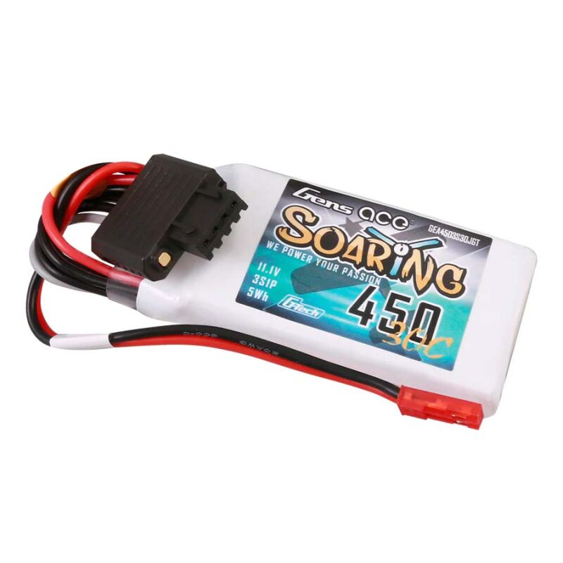 Gensace Soaring LiPo 3S 11.1V-450-30C(JST) 58x31x13.5mm 47g G-Tech / GE1-0450-3JGT
