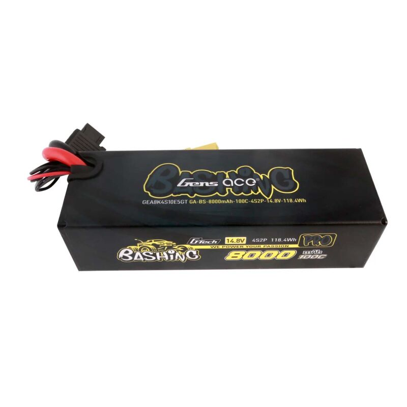 GensAce Extreme LIPO 4S 14,8 V-8000-100C EC5 157 × 53 × 42 mm 760 g G-Tech / GE5-8000-4C5GT