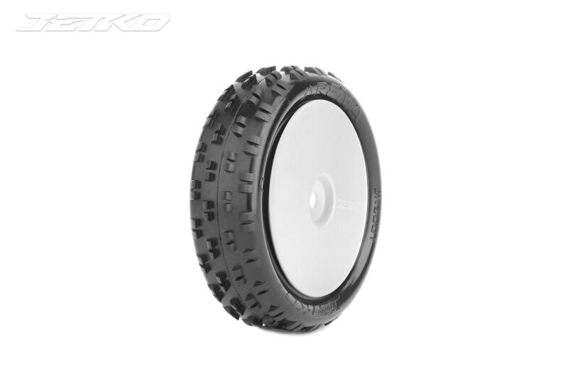 Jetko Arena 1:10 Buggy 2WD Vorn Medium EOS auf Felge weiß (2) / JK2001CMGW