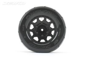 Jetko EX Tyre MT Super Sonic Black Wheel 2.8" Hex 12,14,17mm (2) / JK2804CB