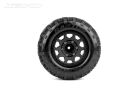 Jetko EX Tyre MT Slayer Black Wheel 2.8" Hex 12,14,17mm (2) / JK2805CB