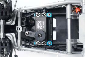 Koswork Servo Halter BB-01 Blue Koswork (2) Tamiya BBX / KOS04401