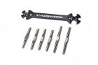 Koswork Gewindestangen-Set HD Koswork (6) Tamiya BBX / KOS04405
