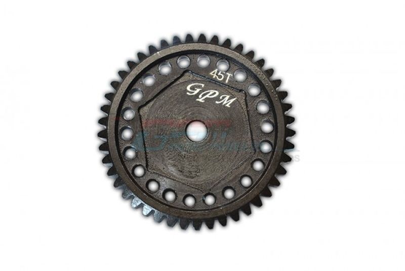 GPM Carbon-Stahl Hauptzahnrad 45Z schwarz / GPMTRX4045TSBK