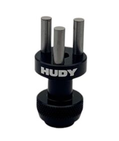 HUDY ALU NUT 3-PINS WHEEL ADAPTER - FRONT/REAR - 1/12 PAN...