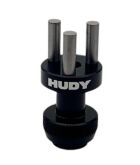 HUDY ALU NUT 3-PINS WHEEL ADAPTER - FRONT/REAR - 1/12 PAN CAR / HUD102378