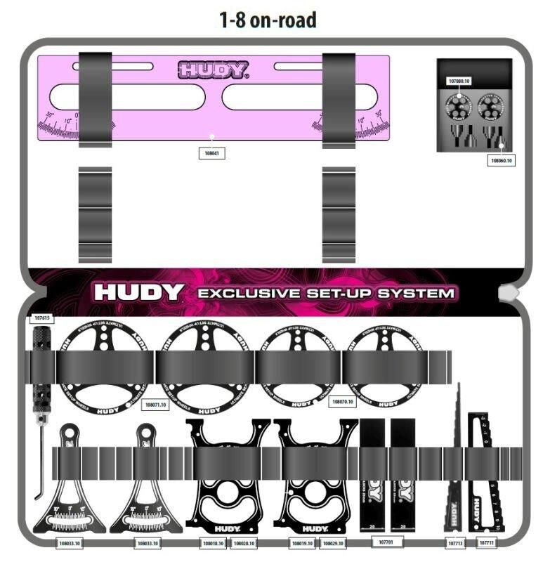 HUDY SET-UP BAG FOR 1/8 ON-ROAD CARS - CUSTOM NAME / HUD199231-C