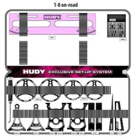 HUDY SET-UP BAG FOR 1/8 ON-ROAD CARS - CUSTOM NAME /...