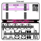 HUDY SET-UP BAG FOR 1/8 ON-ROAD CARS - CUSTOM NAME / HUD199231-C