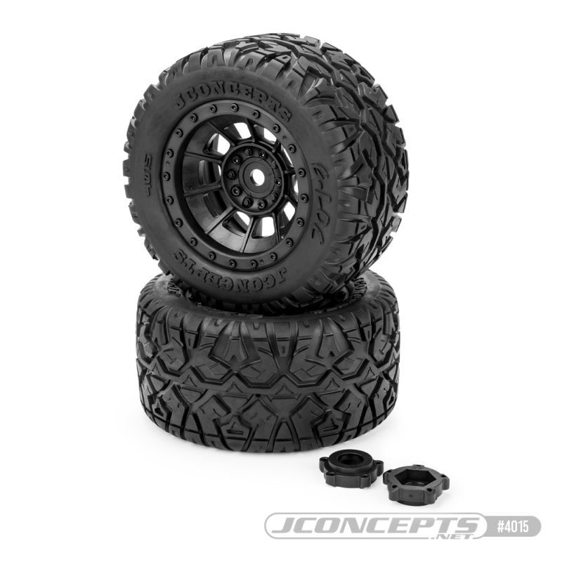 JConcepts G-Locs tire, Platinum compound pre-mounted on #3425B wheels / JC-4015-3994