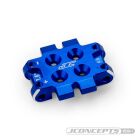 JConcepts Front bulkhead 2.5 degree 9.3g, aluminum blue / JC-5184-1