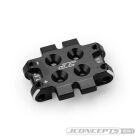 JConcepts Front bulkhead 2.5 degree 9.3g, aluminum black / JC-5184-2