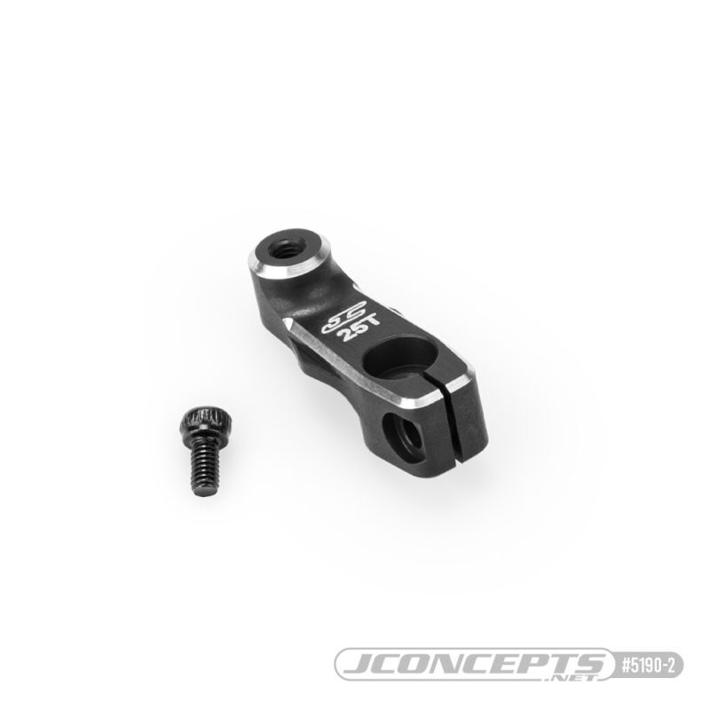 JConcepts 15.5mm aluminum clamping servo horn black / JC-5190-2