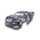 KMM für ARRMA Kraton 6S Karo unbreakable +Dekor Skull-Designprint / KMM001001SK