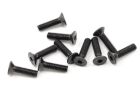 PROTEK RC 3x12mm High Strength Flachkopfschrauben (10) / PTK-H-2204