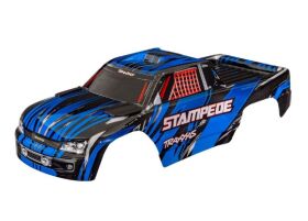 TRAXXAS Karosserie Stampede & VXL blau clipless mit...