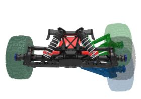 TRAXXAS Buggy 1/8 JATO 4x4 BL-2S Brushless schwarz HD-Teile ohne Akku/Lader / TRX90154-4-BLK