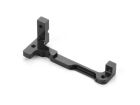 XRAY X4 ALU SERVO MOUNT - BLACK - ONE-PIECE - SWISS 7075 T6 / XRA306222