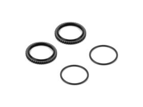 XRAY XLP2 ALU SHOCK ADJUSTABLE NUT - BLACK (2) / XRA308047