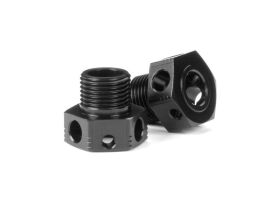 XRAY ALU WHEEL AXLE OFFSET +3MM - LIGHTWEIGHT - BLACK...
